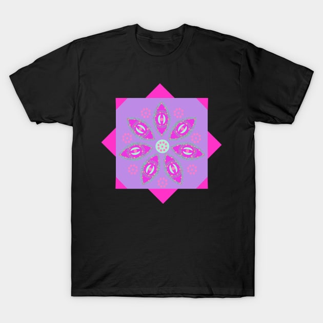 Starry Eyes. A beautiful abstract design featuring funky eyes and a pretty pink, purple and lime pattern. Available in a range of products. T-Shirt by innerspectrum